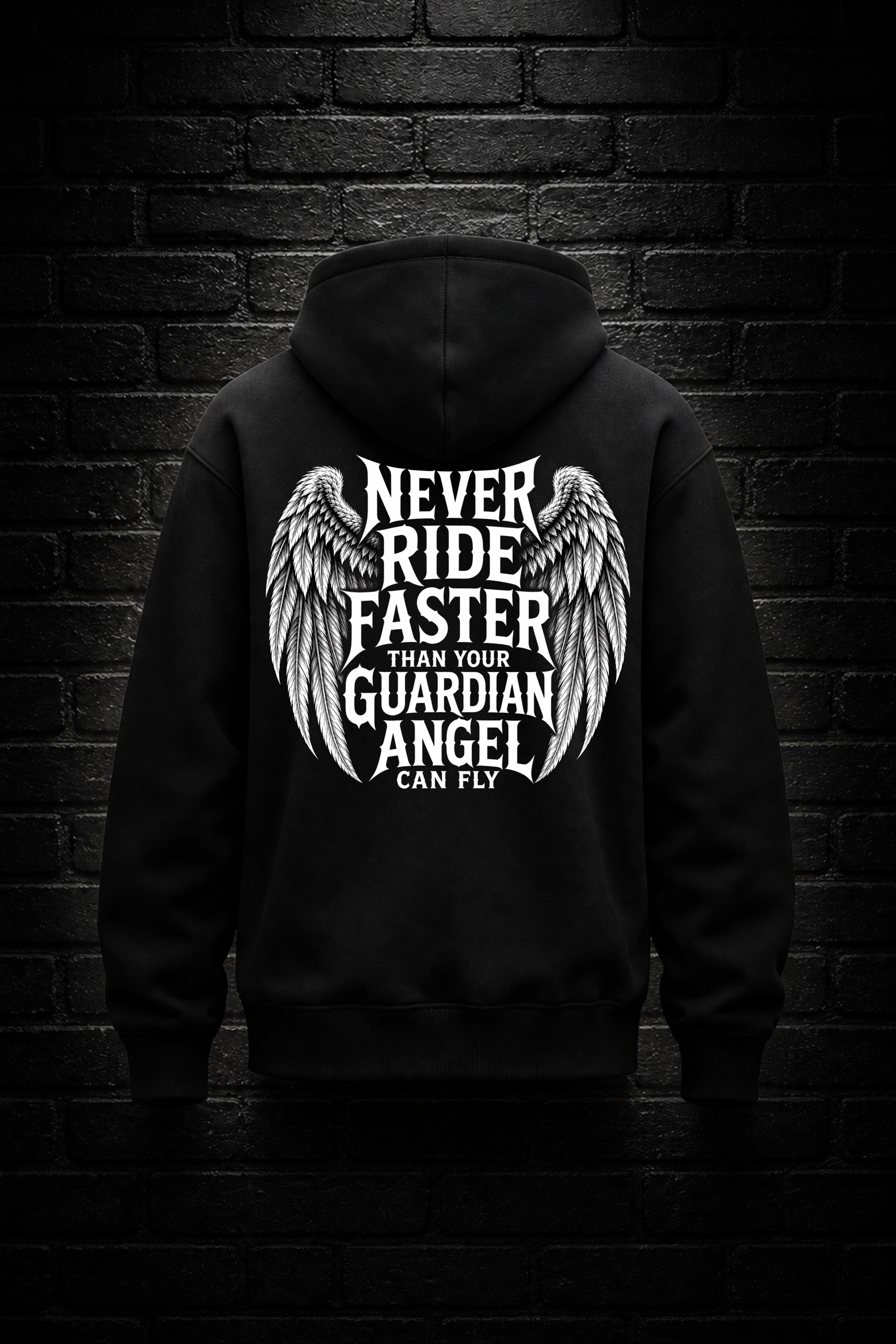 Never ride faster than your guardian angel can fly