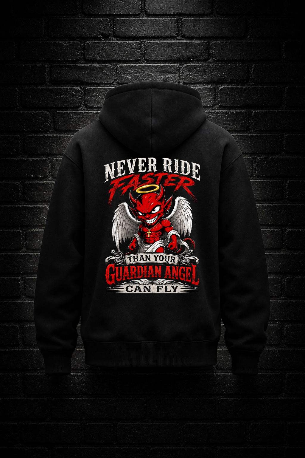 Never ride faster than your guardian angel can fly