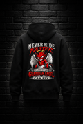 Never ride faster than your guardian angel can fly